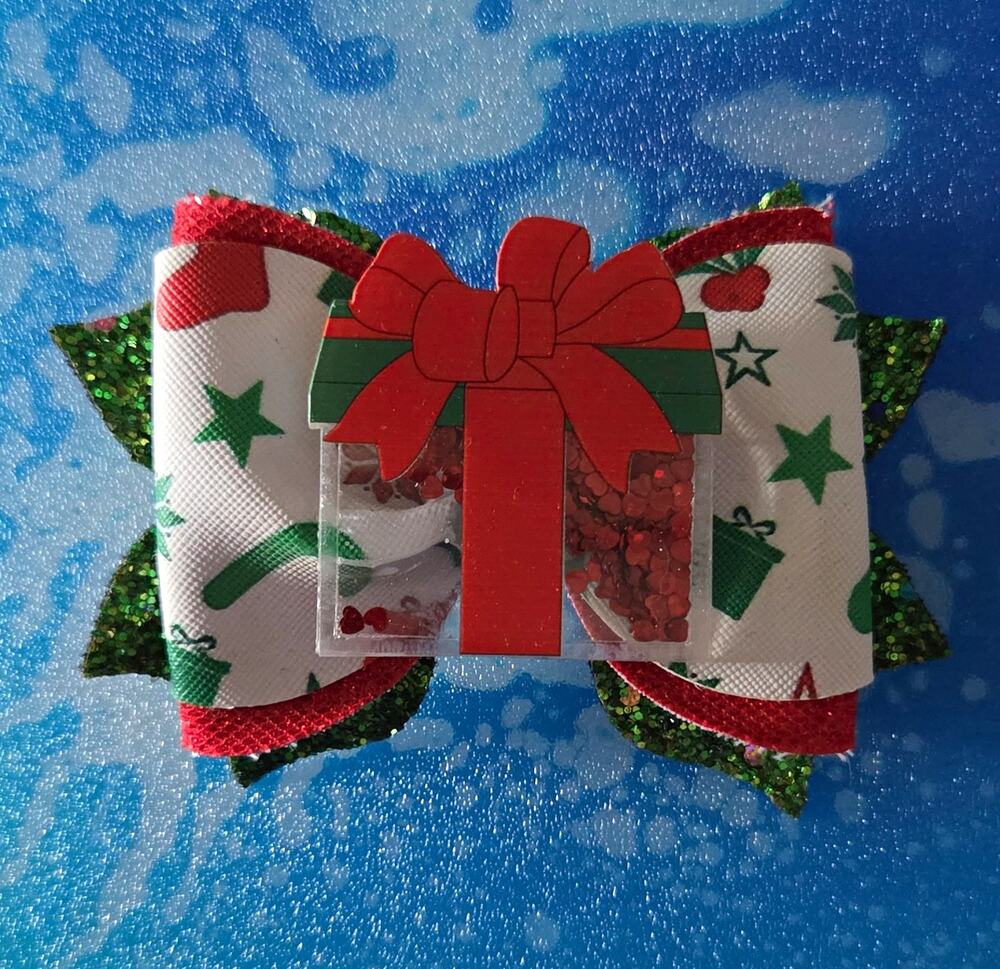 Custom Christmas Present & HANDMADE Hair Bow